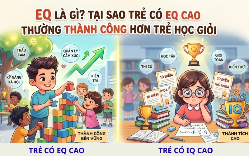 EQ là gì? Tại sao trẻ có EQ cao thường thành công hơn trẻ học giỏi