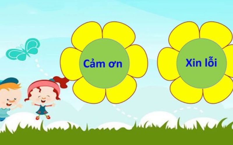 Kỹ năng giao tiếp: Dạy trẻ biết nói lời cảm ơn, xin lỗi 1 Kỹ năng giao tiếp: Dạy trẻ biết nói lời cảm ơn, xin lỗi